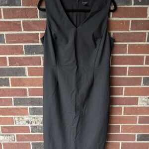 Ann Taylor Factory Elegant Black Midi Dress